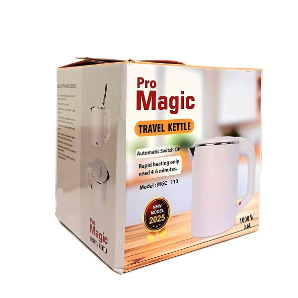کتری برقی پرومجیک مدل MGC_110 گنجایش 0.6 لیتر کتری برقی پرومجیک مدل MGC_110 گنجایش 0.6 لیتر