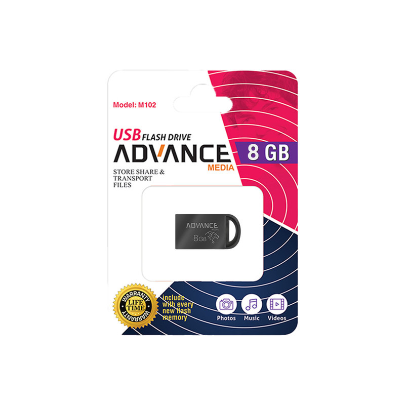 فلش مموری ادونس مدل M-102 ظرفیت 8 گیگابایت با رابط USB فلش مموری ادونس مدل M-102 ظرفیت 8 گیگابایت با رابط USB