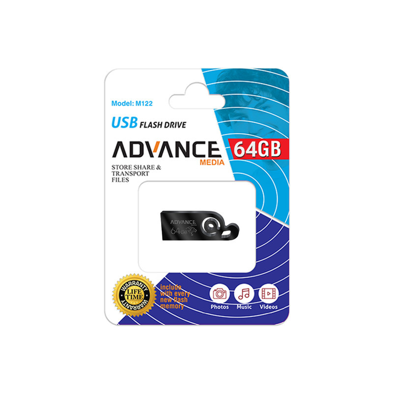 فلش مموری ادونس مدل M-122 ظرفیت 64 گیگابایت با رابط USB فلش مموری ادونس مدل M-122 ظرفیت 64 گیگابایت با رابط USB