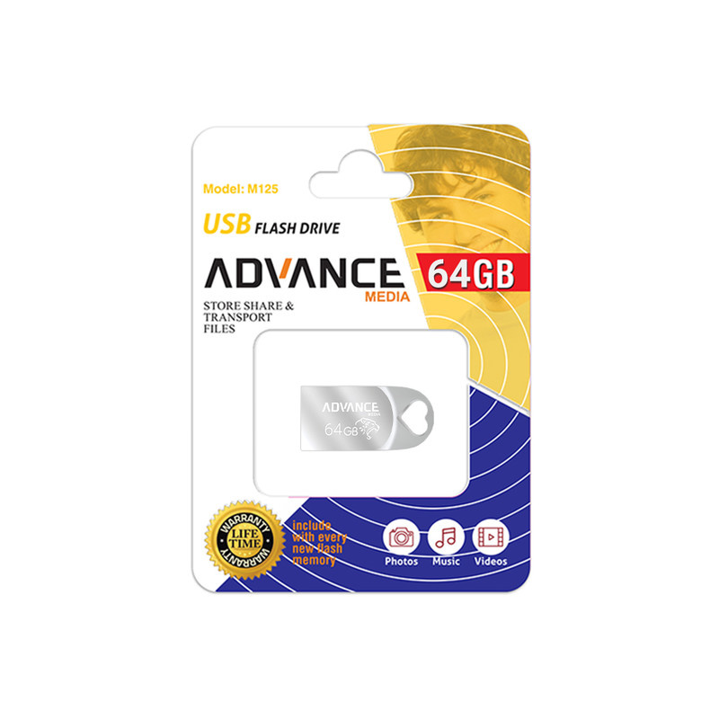فلش مموری ادونس مدل M-125 ظرفیت 64 گیگابایت با رابط USB فلش مموری ادونس مدل M-125 ظرفیت 64 گیگابایت با رابط USB