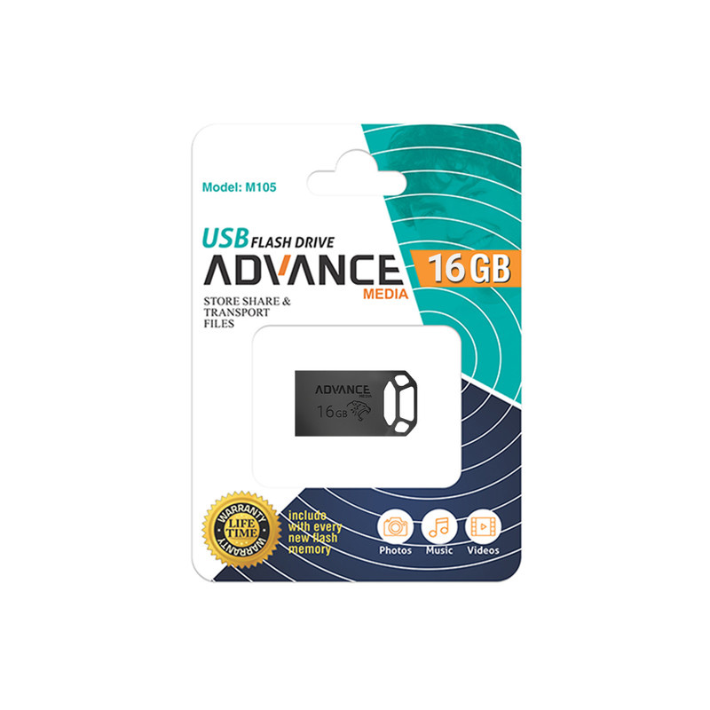 فلش مموری ادونس مدل M-105 ظرفیت 16 گیگابایت با رابط USB فلش مموری ادونس مدل M-105 ظرفیت 16 گیگابایت با رابط USB