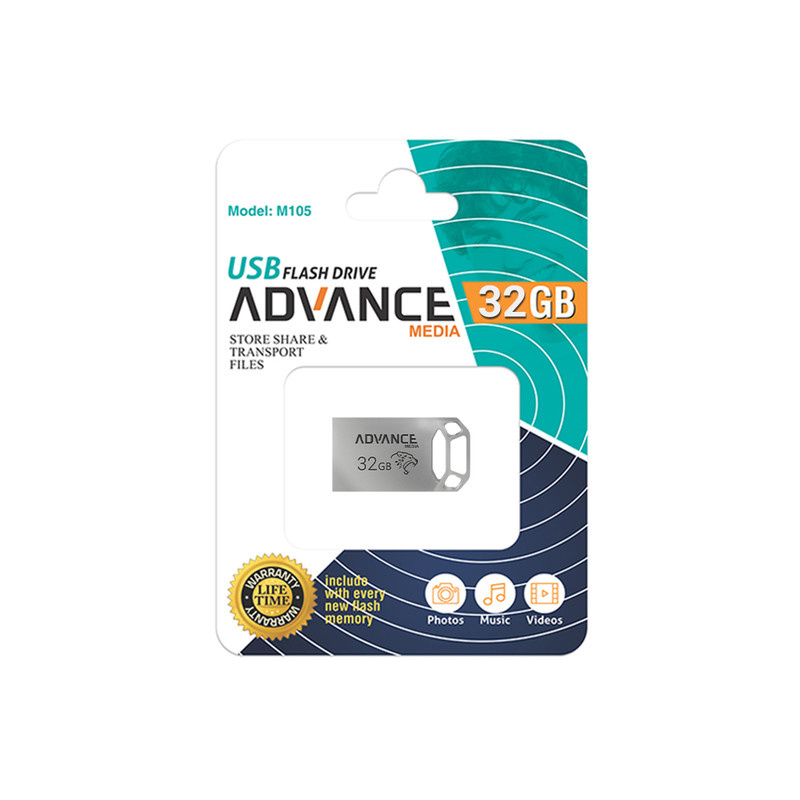 فلش مموری ادونس مدل M-105 ظرفیت 32 گیگابایت با رابط USB فلش مموری ادونس مدل M-105 ظرفیت 32 گیگابایت با رابط USB
