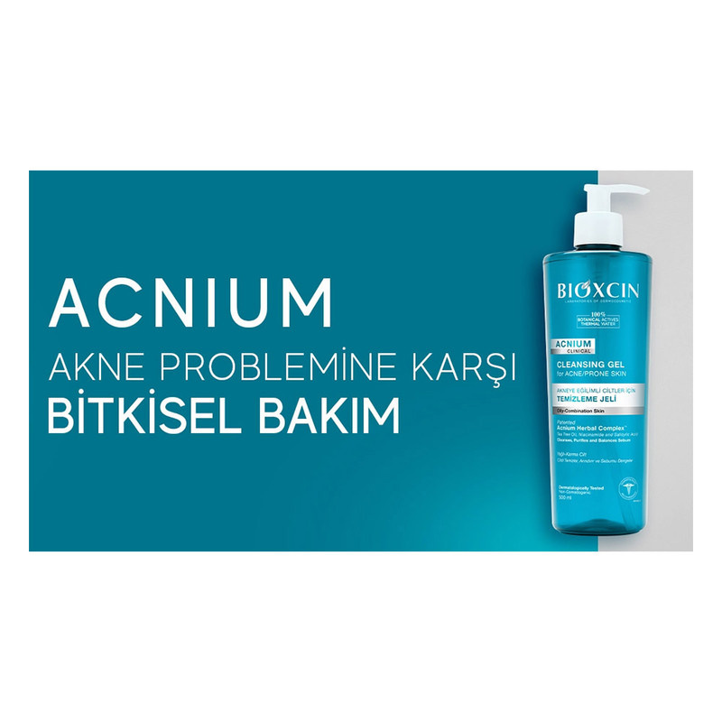 ژل شستوشوی صورت بیوکسین مدل Acnium مناسب برای پوست چرب و مختلط حجم 500 میلیلیتر ژل شستوشوی صورت بیوکسین مدل Acnium مناسب برای پوست چرب و مختلط حجم 500 میلیلیتر