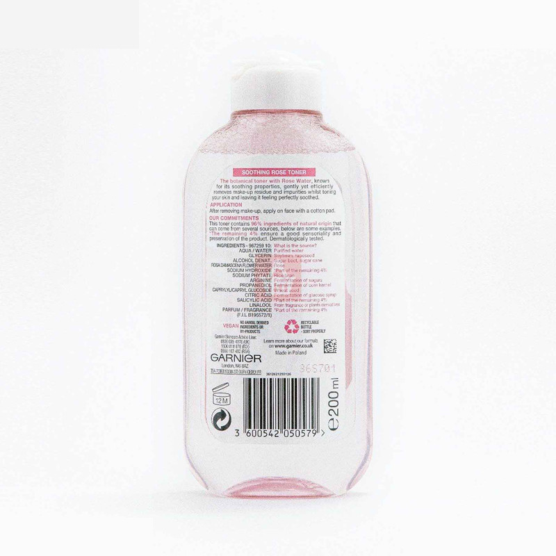 تونر پاک کننده صورت گارنیه مدل Rose Toner حجم 200 میلی لیتر تونر پاک کننده صورت گارنیه مدل Rose Toner حجم 200 میلی لیتر