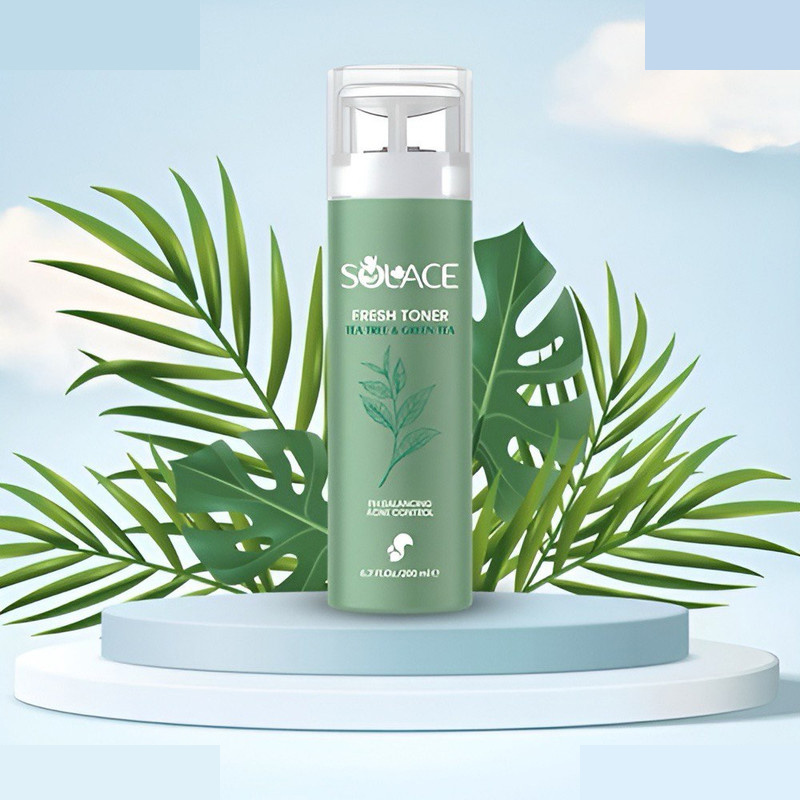 تونر پاک کننده صورت سولس مدل Tea Tree & Green Tea مناسب برای پوست های چرب و مختلط حجم 200 میلی لیتر تونر پاک کننده صورت سولس مدل Tea Tree & Green Tea مناسب برای پوست های چرب و مختلط حجم 200 میلی لیتر