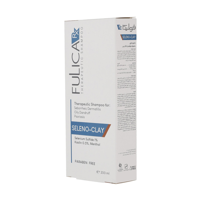 شامپو مو فولیکا مدل Seleno-Clay مناسب موهای چرب حجم 200 میلی لیتر شامپو مو فولیکا مدل Seleno-Clay مناسب موهای چرب حجم 200 میلی لیتر