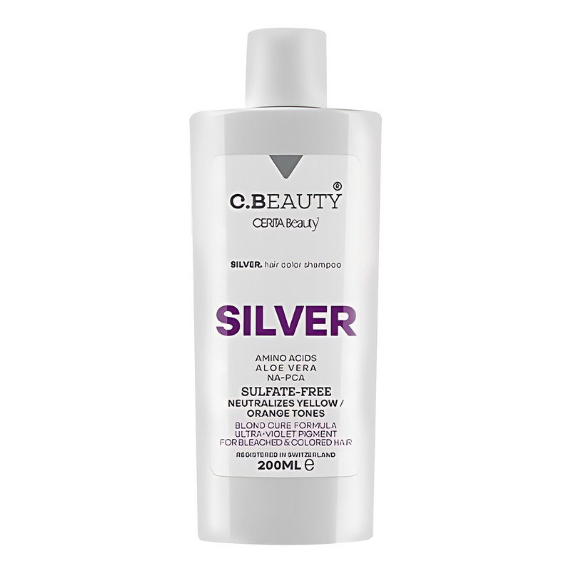 شامپو رنگساژ مو سریتا مدل Silver مناسب انواع مو حجم 200 میلی لیتر شامپو رنگساژ مو سریتا مدل Silver مناسب انواع مو حجم 200 میلی لیتر