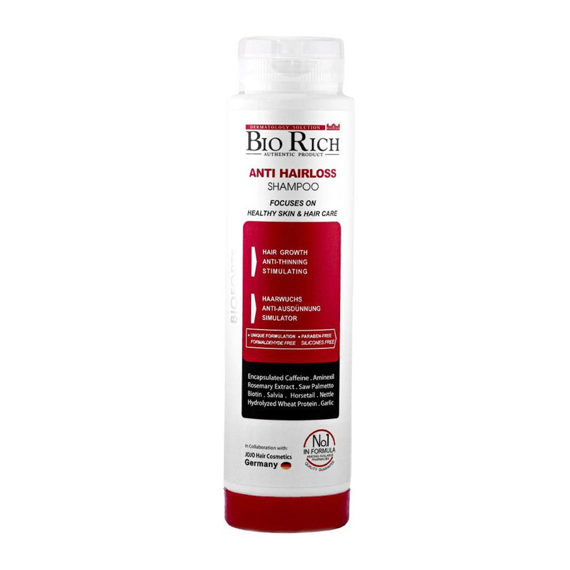 شامپو تقویتکننده و ضد ریزش مو بایوریچ مدل ANTI HAIR LOSS حجم ۲۵۰ میلیلیتر شامپو تقویتکننده و ضد ریزش مو بایوریچ مدل ANTI HAIR LOSS حجم ۲۵۰ میلیلیتر