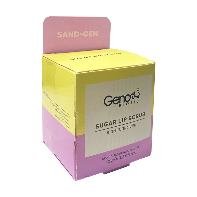 اسکراب لایه بردار لب ژنوبایوتیک مدل شکر وزن 10 گرم اسکراب لایه بردار لب ژنوبایوتیک مدل شکر وزن 10 گرم