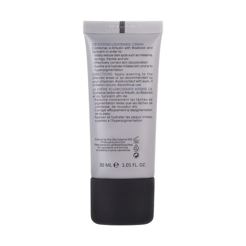 کرم روشن کننده سی بی پاریس مدل INTENSE حجم 30 میلی لیتر کرم روشن کننده سی بی پاریس مدل INTENSE حجم 30 میلی لیتر
