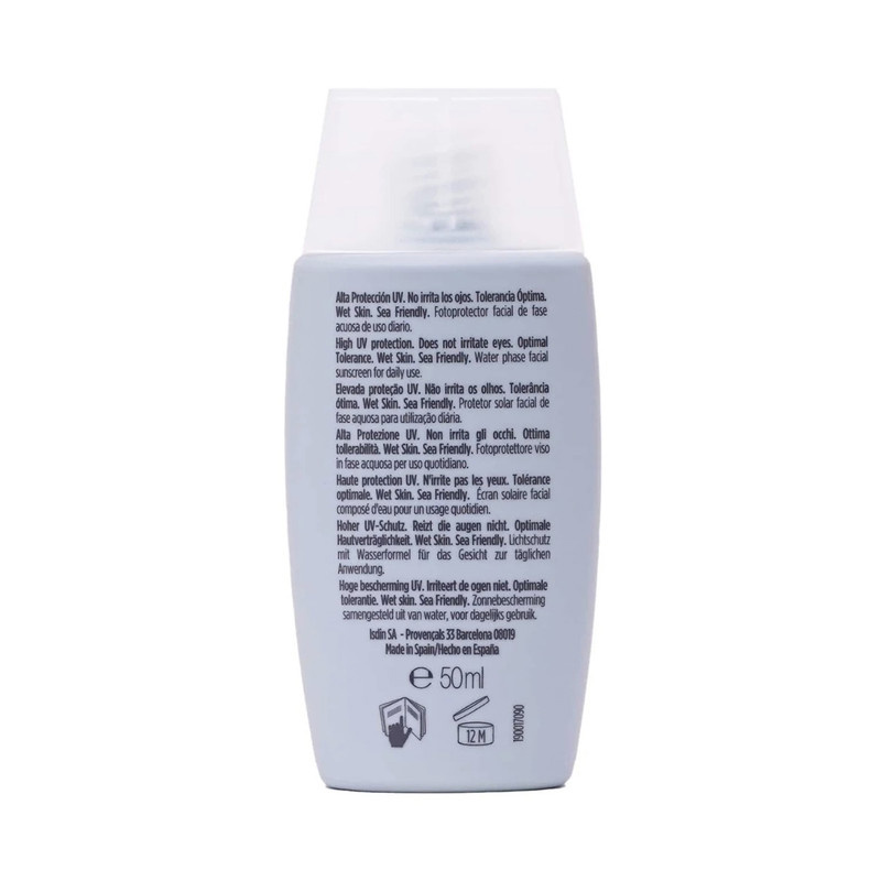 کرم ضد آفتاب بدون رنگ ایزدین SPF 50 مدل فیوژن واتر مناسب انواع پوست حجم 50 میلیلیتر کرم ضد آفتاب بدون رنگ ایزدین SPF 50 مدل فیوژن واتر مناسب انواع پوست حجم 50 میلیلیتر