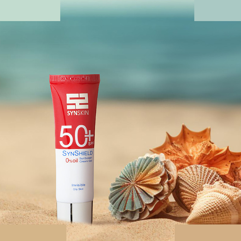 ژل کرم ضدآفتاب ساین اسکین بدون رنگ SPF50 مدل SynShield مناسب پوست های چرب حجم 50 میلیلیتر ژل کرم ضدآفتاب ساین اسکین بدون رنگ SPF50 مدل SynShield مناسب پوست های چرب حجم 50 میلیلیتر