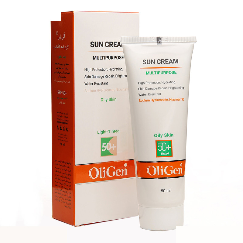 کرم ضد آفتاب رنگی الی ژن SPF 50 مدل L_T_O مناسب پوست های چرب حجم 50 میلیلیتر کرم ضد آفتاب رنگی الی ژن SPF 50 مدل L_T_O مناسب پوست های چرب حجم 50 میلیلیتر