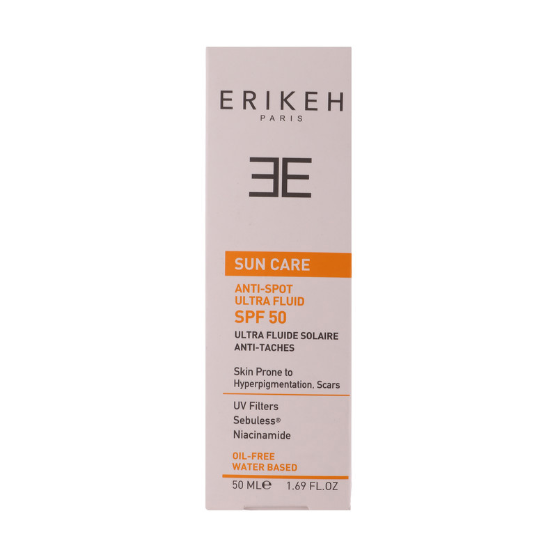 کرم ضد آفتاب بدون رنگ اریکه SPF50 مدل Anti-Spot محافظ UVAUVB مناسب انواع پوست حجم 50 میلیلیتر کرم ضد آفتاب بدون رنگ اریکه SPF50 مدل Anti-Spot محافظ UVAUVB مناسب انواع پوست حجم 50 میلیلیتر