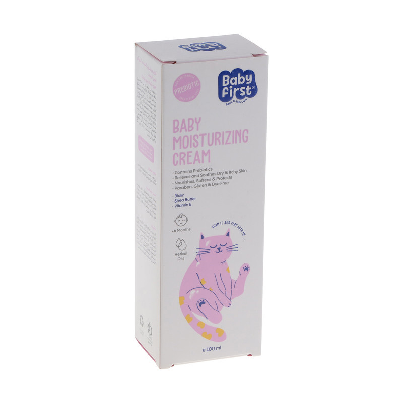 کرم مرطوب کننده کودک بیبی فرست مدل بیولین حجم 100 میلی لیتر کرم مرطوب کننده کودک بیبی فرست مدل بیولین حجم 100 میلی لیتر