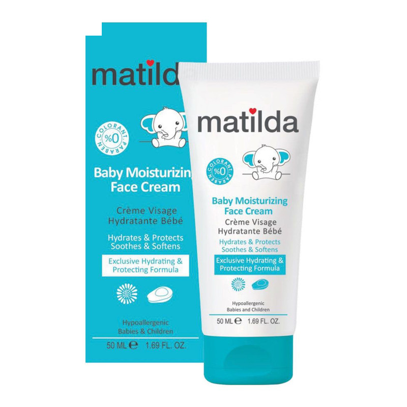 کرم مرطوب کننده صورت کودک ماتیلدا مدل Moisturizing حجم 50 میلی لیتر کرم مرطوب کننده صورت کودک ماتیلدا مدل Moisturizing حجم 50 میلی لیتر
