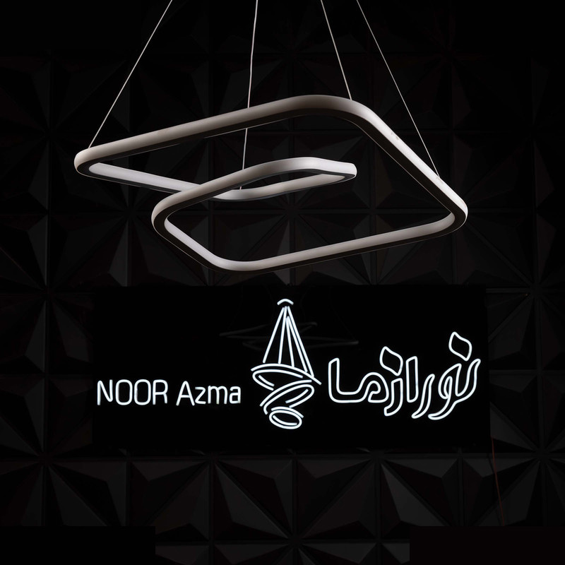 لوستر 2 شعله نور از ما رشکان مدل TUDELI/SQUARE/H لوستر 2 شعله نور از ما رشکان مدل TUDELI/SQUARE/H