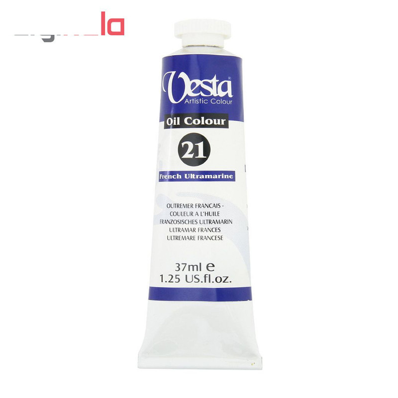 رنگ روغن وستا مدل French Ultramarine 21 حجم 37 میلی لیتر رنگ روغن وستا مدل French Ultramarine 21 حجم 37 میلی لیتر