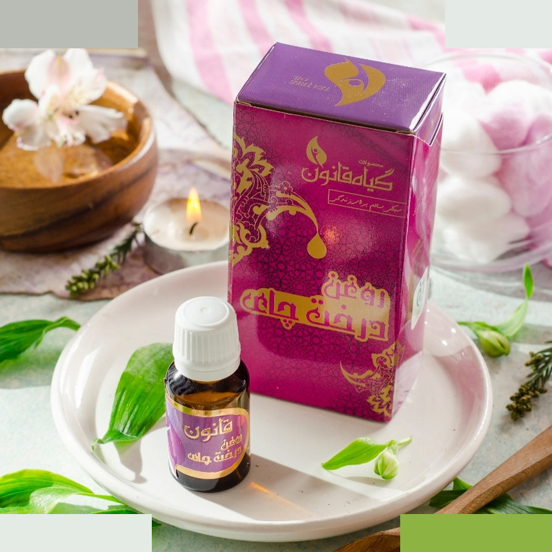 روغن صورت گیاه قانون مدل درخت چای حجم 18 میلی لیتر روغن صورت گیاه قانون مدل درخت چای حجم 18 میلی لیتر