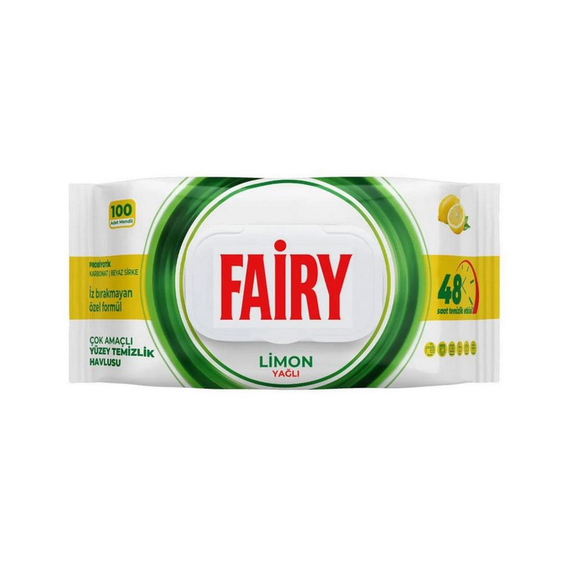 دستمال مرطوب فیری مدل Limon بسته 100 عددی دستمال مرطوب فیری مدل Limon بسته 100 عددی