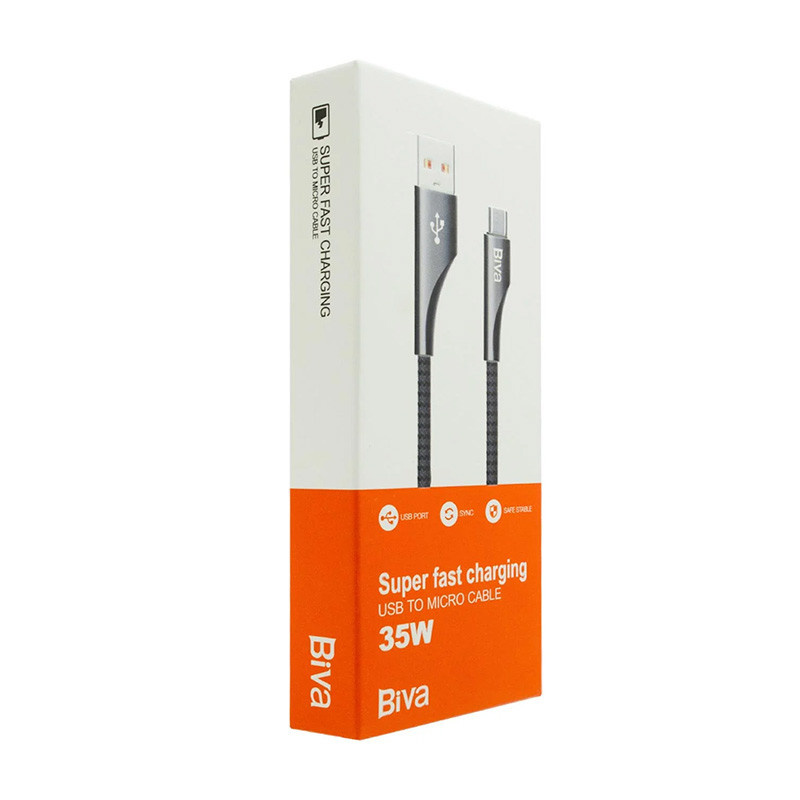 کابل تبدیل USB به microUSB بیوا مدل B001 کابل تبدیل USB به microUSB بیوا مدل B001