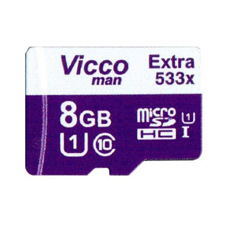کارت حافظه microSDHC ویکو من مدل Extre 533X کلاس 10 استاندارد UHS-I U1 سرعت 80MBps ظرفیت 8 گیگابایت کارت حافظه microSDHC ویکو من مدل Extre 533X کلاس 10 استاندارد UHS-I U1 سرعت 80MBps ظرفیت 8 گیگابایت