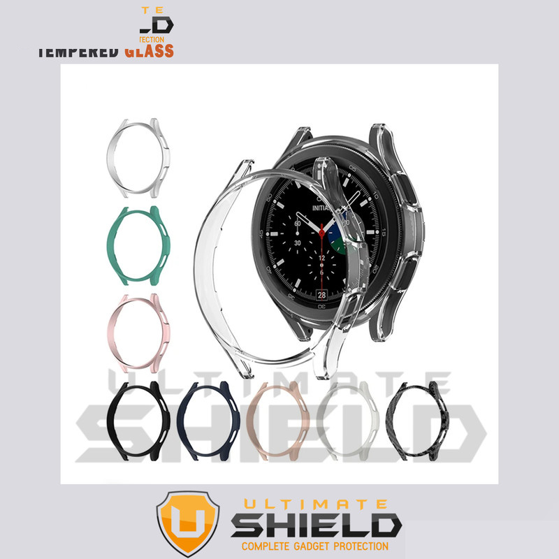 کاور آلتیمیت شیلد مدل PC-Bump-UL مناسب برای ساعت هوشمند سامسونگ Galaxy Watch 4 Classic 46mm به همراه محافظ صفحه نمایش
