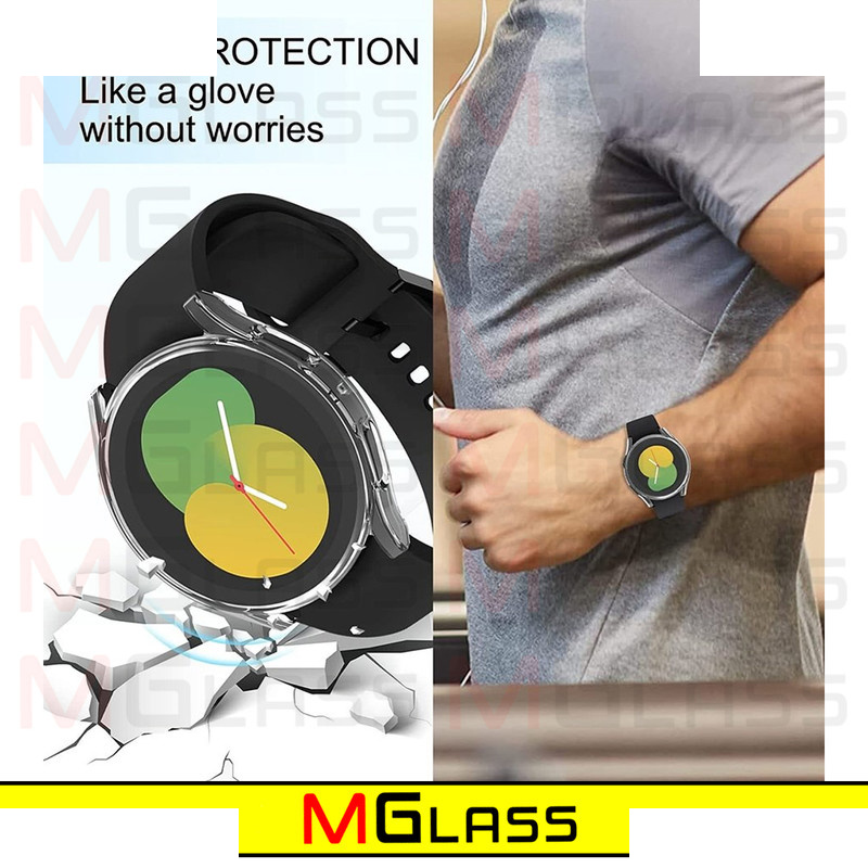 کاور ام گلس مدل PC-Bumper-MG مناسب برای ساعت هوشمند سامسونگ Galaxy Watch 4 44mm به همراه محافظ صفحه نمایش کاور ام گلس مدل PC-Bumper-MG مناسب برای ساعت هوشمند سامسونگ Galaxy Watch 4 44mm به همراه محافظ صفحه نمایش