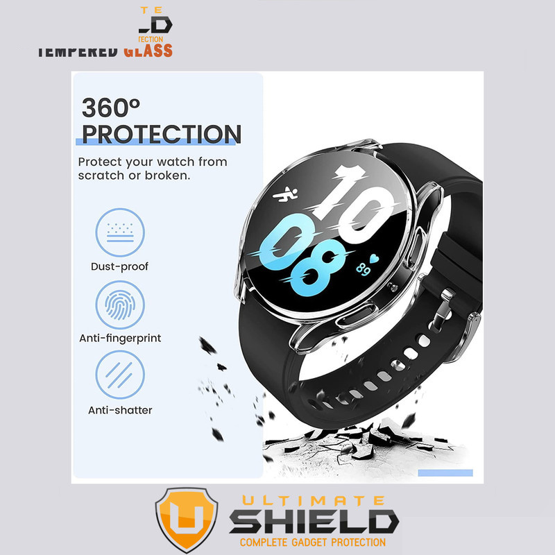 کاور آلتیمیت شیلد مدل UL-360 مناسب برای ساعت هوشمند سامسونگ Galaxy Watch 4 44mm به همراه محافظ صفحه نمایش کاور آلتیمیت شیلد مدل UL-360 مناسب برای ساعت هوشمند سامسونگ Galaxy Watch 4 44mm به همراه محافظ صفحه نمایش