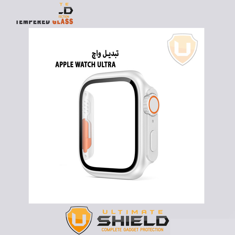 کاور آلتیمیت شیلد مدل UL-Ultra مناسب برای اپل واچ Series 8 Aluminum 45mm / Series 7 Aluminum 45mm به همراه محافظ صفحه نمایش