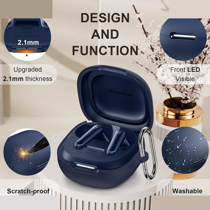 کاور زیرو مدل Silicone ZR مناسب برای کیس هدفون بیسیم انکر Soundcore P40i کاور زیرو مدل Silicone ZR مناسب برای کیس هدفون بیسیم انکر Soundcore P40i