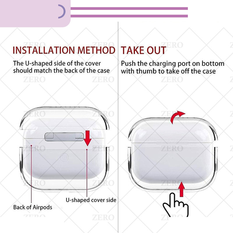 کاور زیرو مدل Clear-ZR مناسب برای کیس اپل ایرپاد Airpods Pro 2 کاور زیرو مدل Clear-ZR مناسب برای کیس اپل ایرپاد Airpods Pro 2