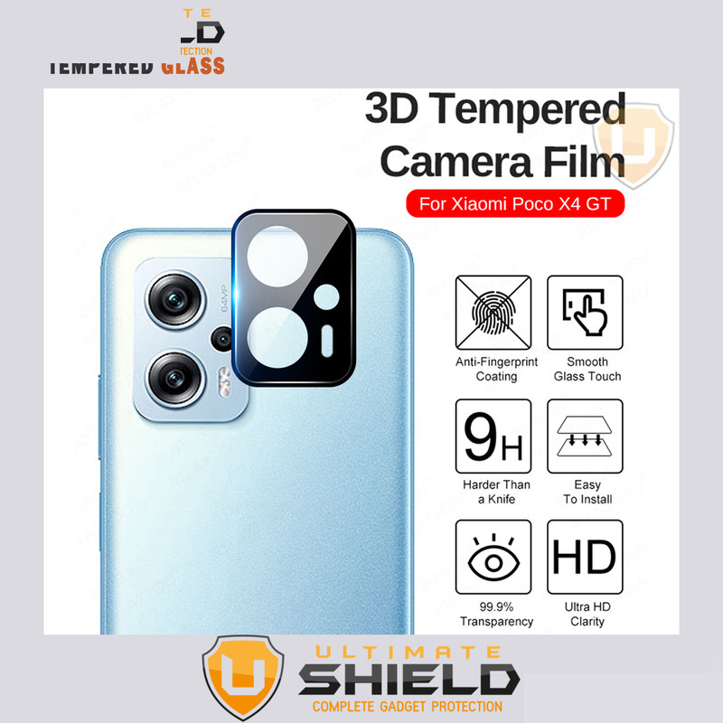 محافظ لنز دوربین آلتیمیت شیلد مدل 3D-UL مناسب برای گوشی موبایل شیائومی POCO X4 GT 5G محافظ لنز دوربین آلتیمیت شیلد مدل 3D-UL مناسب برای گوشی موبایل شیائومی POCO X4 GT 5G