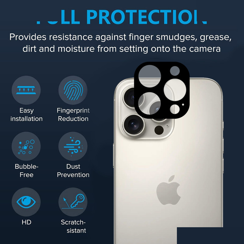 محافظ لنز دوربین زیرو مدل Noir Glass ZR مناسب برای گوشی موبایل اپل iPhone 16 Pro / 16 Pro Max محافظ لنز دوربین زیرو مدل Noir Glass ZR مناسب برای گوشی موبایل اپل iPhone 16 Pro / 16 Pro Max