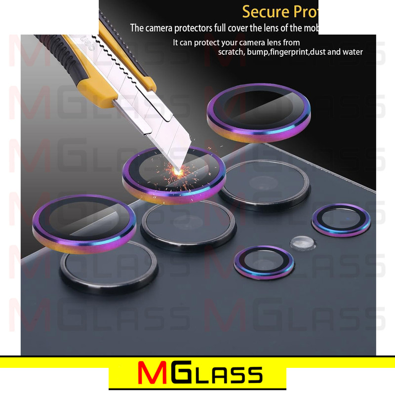 محافظ لنز دوربین ام گلس مدل Colorful Ring MG مناسب برای گوشی موبایل سامسونگ Galaxy S22 Ultra محافظ لنز دوربین ام گلس مدل Colorful Ring MG مناسب برای گوشی موبایل سامسونگ Galaxy S22 Ultra