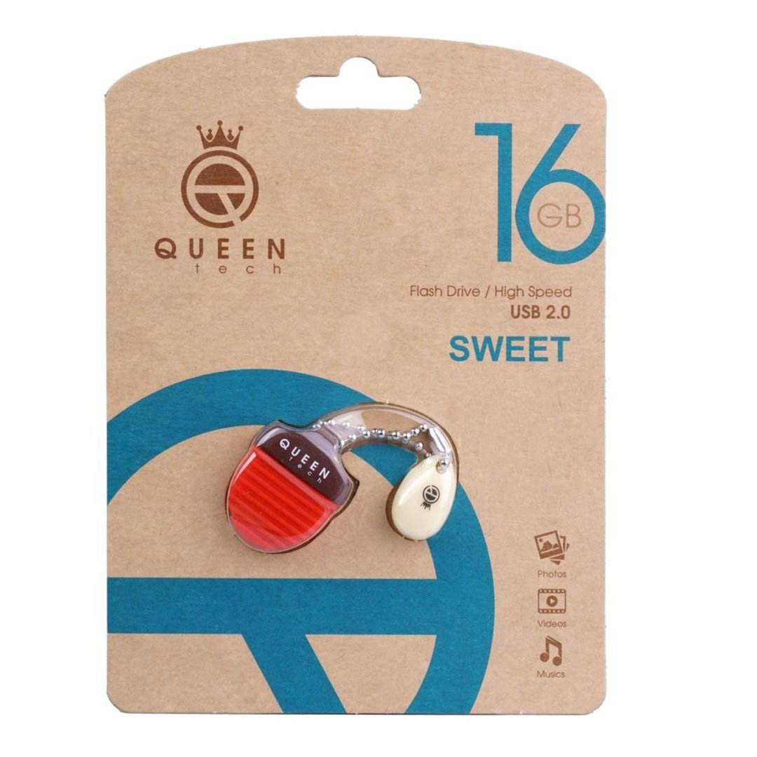 فلش مموری کویین تک (Queen Tech) مدل Sweet ظرفیت 16 گیگابایت فلش مموری کویین تک (Queen Tech) مدل Sweet ظرفیت 16 گیگابایت