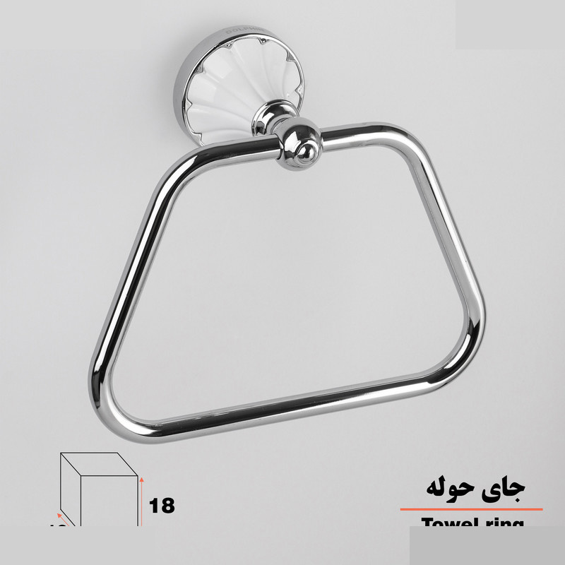 آویز حوله دلفین مدل 22 W آویز حوله دلفین مدل 22 W