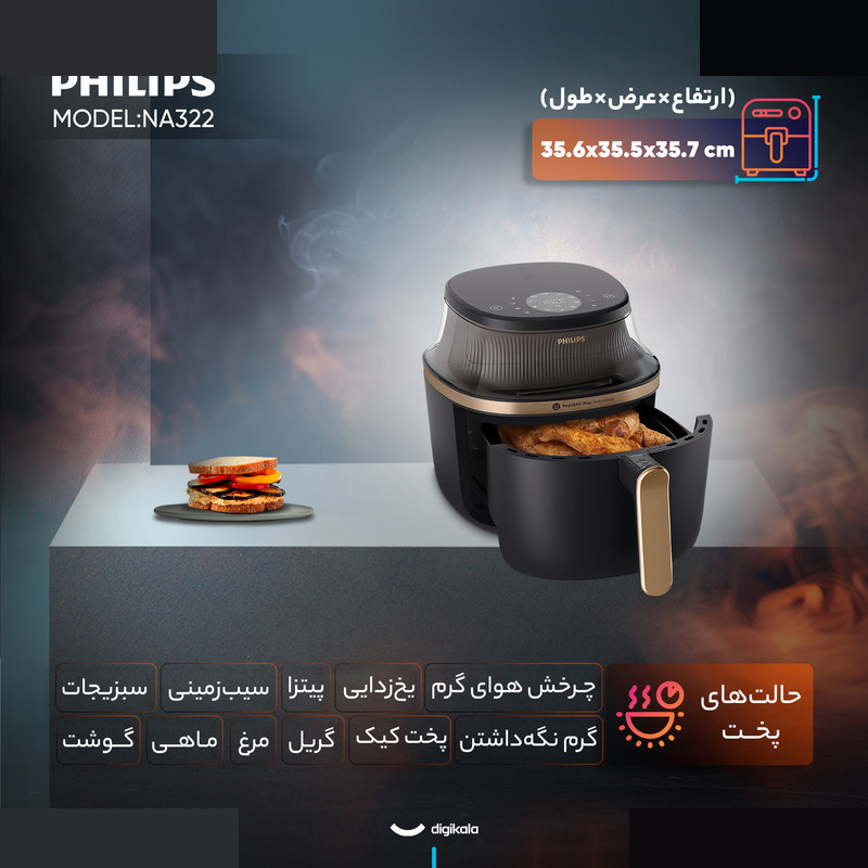 هواپز 4.2 لیتری فیلیپس مدل NA322 هواپز 4.2 لیتری فیلیپس مدل NA322