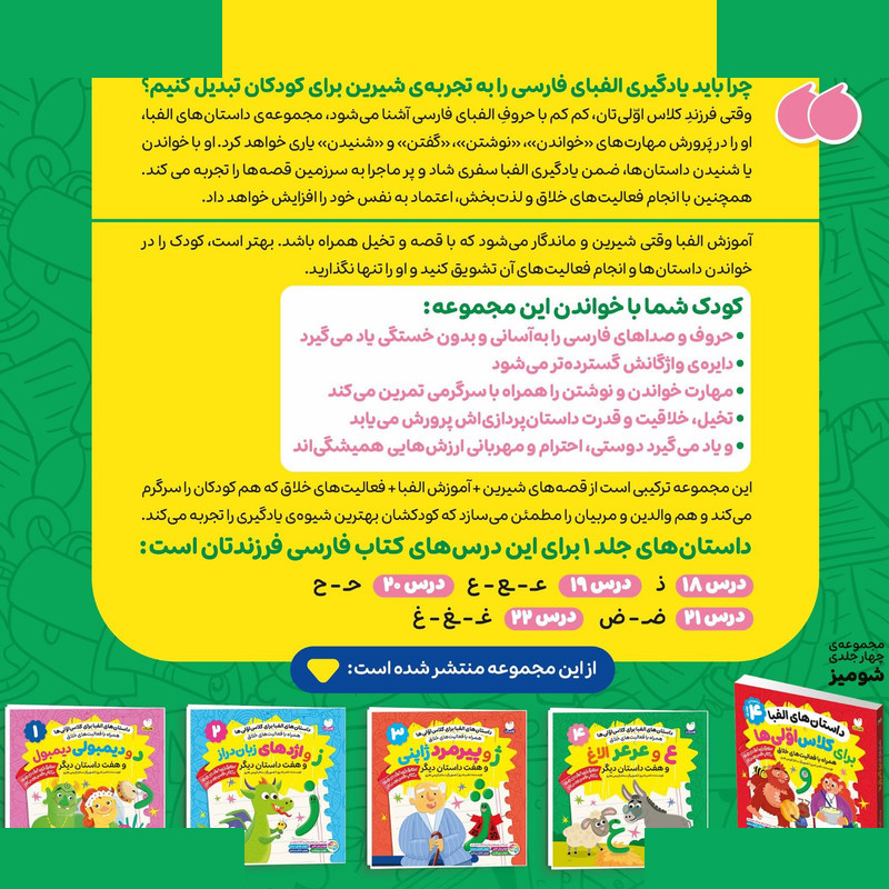 کتاب داستانهای الفبا برای کلاس اولیها اثر ناصر نادری نشر ذکر جلد 4 کتاب داستانهای الفبا برای کلاس اولیها اثر ناصر نادری نشر ذکر جلد 4