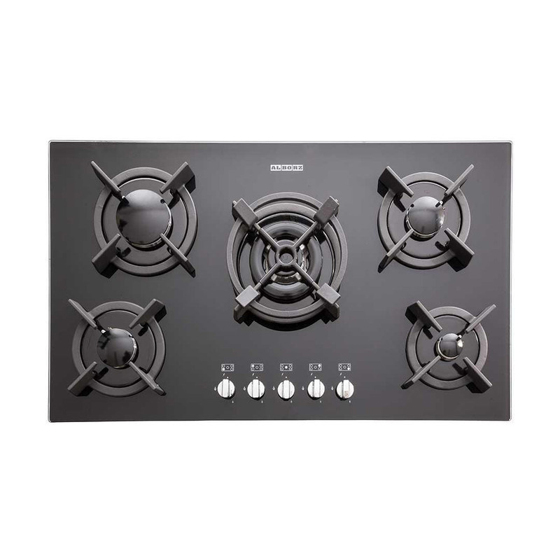 اجاق گاز صفحه ای پنج شعله استیل البرز مدل G-5904 اجاق گاز صفحه ای پنج شعله استیل البرز مدل G-5904