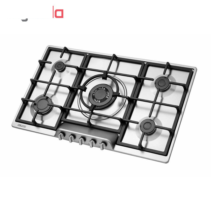 اجاق گاز صفحه ای پنج شعله استیل البرز مدل S-5957i اجاق گاز صفحه ای پنج شعله استیل البرز مدل S-5957i