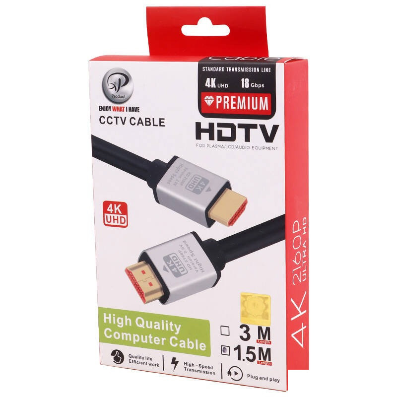 کابل HDMI ایکس پی-پروداکت مدل 4K طول 1.5 متر کابل HDMI ایکس پی-پروداکت مدل 4K طول 1.5 متر