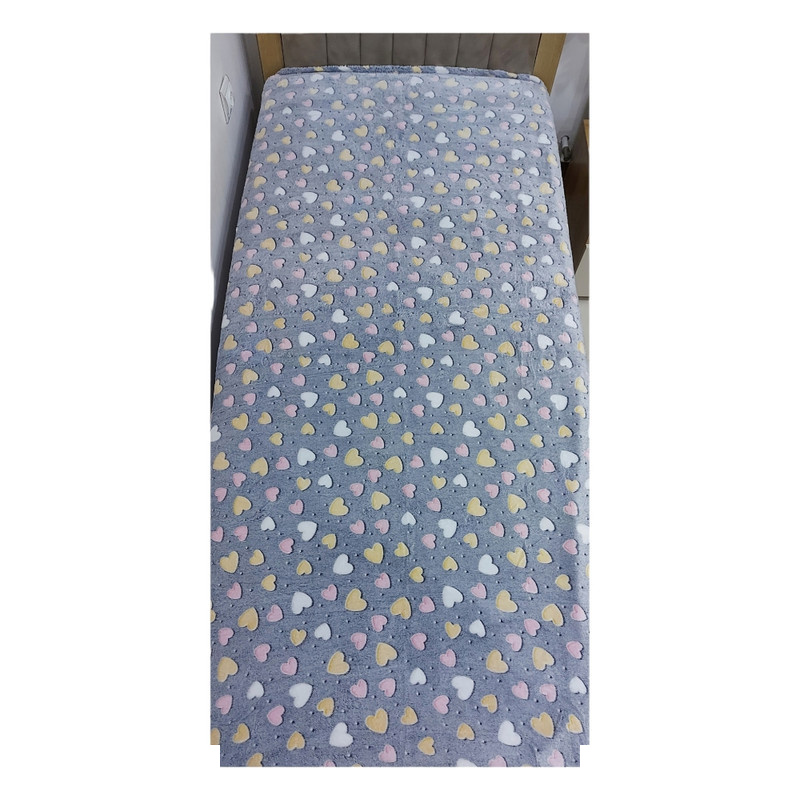 پتو مسافرتی مدل شب نما طرح قلب سایز 215x145 سانتی متر پتو مسافرتی مدل شب نما طرح قلب سایز 215x145 سانتی متر