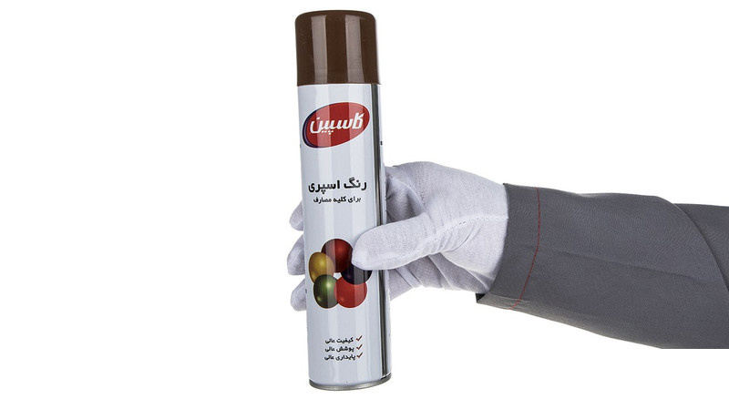 اسپری رنگ قهوه ای شکلاتی کاسپین وزن 295 گرم اسپری رنگ قهوه ای شکلاتی کاسپین وزن 295 گرم