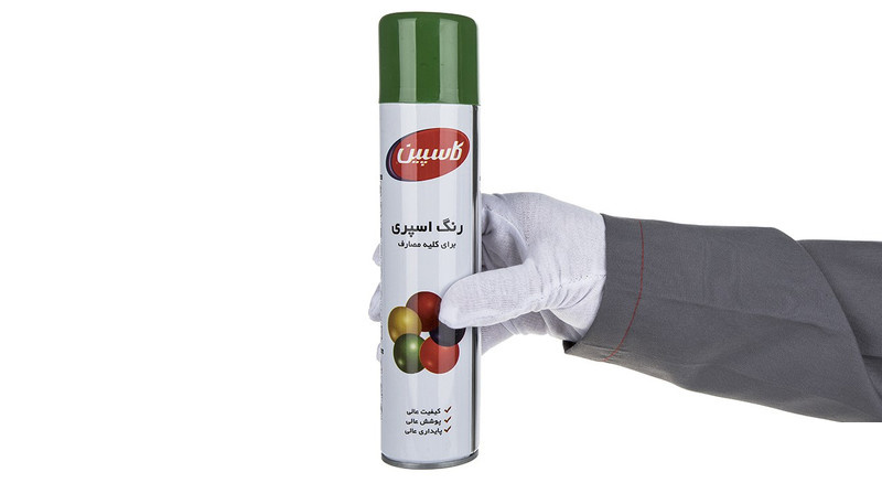 اسپری رنگ سبز سیر کاسپین وزن 295 گرم اسپری رنگ سبز سیر کاسپین وزن 295 گرم