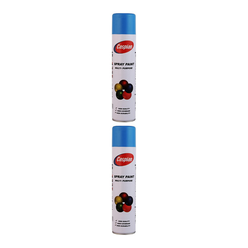اسپری رنگ آبی روشن کاسپین مدل Professional حجم 300 میلی لیتر مجموعه 2 عددی اسپری رنگ آبی روشن کاسپین مدل Professional حجم 300 میلی لیتر مجموعه 2 عددی