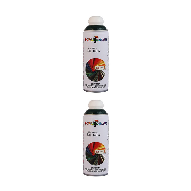 اسپری رنگ سبز دوپلی کالر مدل RAL 6005 حجم 400 میلی لیتر مجموعه 2 عددی