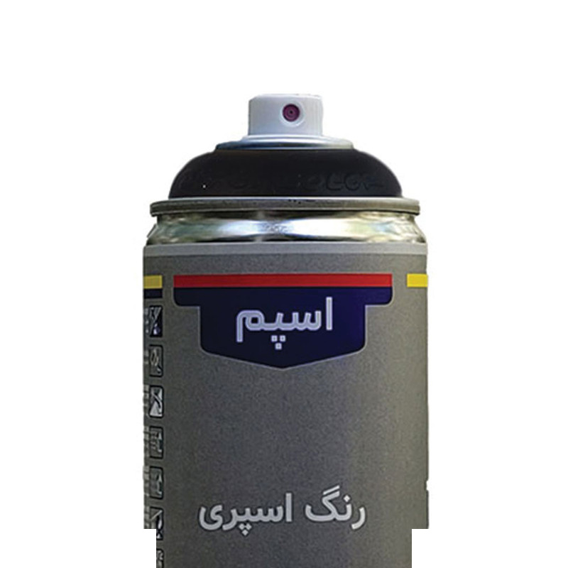 اسپری رنگ مشکی اسپم مدل براق حجم 300 میلی لیتر اسپری رنگ مشکی اسپم مدل براق حجم 300 میلی لیتر