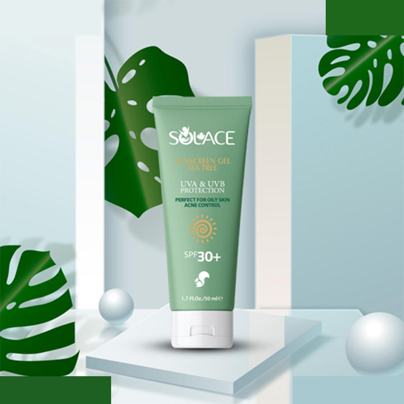 کرم ضد آفتاب بیرنگ صورتو گردن سولس SPF 30 مدل Tea Tree مناسب برای انواع پوست حجم 50 میلی لیتر کرم ضد آفتاب بیرنگ صورتو گردن سولس SPF 30 مدل Tea Tree مناسب برای انواع پوست حجم 50 میلی لیتر