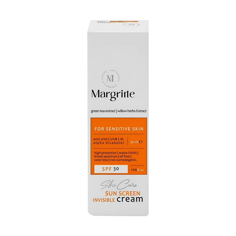 کرم ضد آفتاب رنگی مارگریت SPF 30 مدل 01 مناسب برای پوست های چرب حجم 50 میلی لیتر کرم ضد آفتاب رنگی مارگریت SPF 30 مدل 01 مناسب برای پوست های چرب حجم 50 میلی لیتر